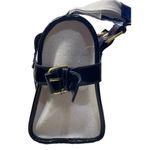 Unbranded Canvas and Patent Leather Satchel Handbag Black Cream Photo 1