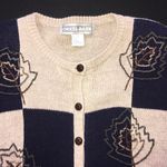 American Vintage Vintage Knitted Fall Foliage Cardigan Large Photo 3