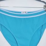 AI'IMAGE Blue Bikini with Light Blue Trim and High Waist Bottoms NWT Size 2XL Photo 4