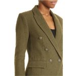 L'Agence  Kenzie Double Breasted Bouclé Tweed Blazer Ivy Green Size 14 NWT‎ Photo 2