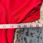 MSK Women's Red Tiered Ruffle Neck Short Sleeve Boho Chic Dress Size S Photo 5