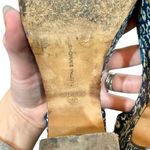 Tabitha Simmons Calla Blue & Ecru Floral Printed Leather Platform Heels Sandals Size 8 Photo 11