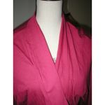 Natori NWT New Designer  Wrap Robe Womens L Soft Red Modal Long Pockets Nice Belt Photo 2