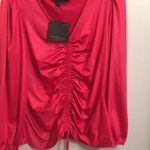 Andrew Marc - Medium  BY Mark New York Women’s Pink Balloon Sleeve Top NWT -… Photo 1