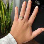 James Avery Oval Prasiolite Ring - Sterling Silver - Size 7 Photo 1