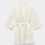 Intimissimi Silk Kimono White Size S/M Photo 3