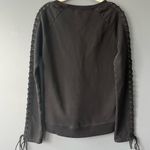 Pam & Gela Lace-Up Sweatshirt Photo 6