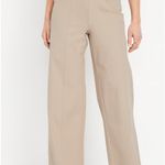 Old Navy  Pixie Wide-Leg Pants Khaki Petite Photo 0