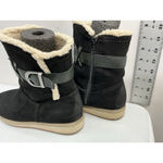 White Mountain Womans Abitha Winter Ankle Boots 7.5 M Black Lined Side Zip Photo 4