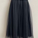 Banana Republic Black Gothic Ballerina Spaghetti Strap Bustier Tutu Tulle Dress Photo 4
