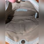 American Leather Co. Leather Crossbody Light Blue/Green Green Photo 3