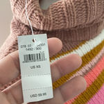 Aerie  Tan & Pink Striped Turtleneck Sweater NEW Photo 8