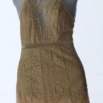 Forever 21 Cream Lace dress with adjustable straps and a sheer lace trim S Photo 0