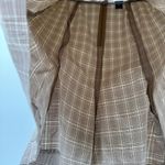 Gap Brown Plaid Cotton Blend Stretch Knee Length Casual A-Line Skirt Size 4 Photo 4