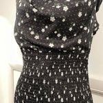 The East Order Black and white floral and polka dot print dress. brand is  size M Photo 1
