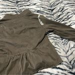 Live a Little  Brown Jean Jacket with Button Details Photo 4