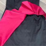 Moa Moa Strapless Colorblock Ruffle Mini Party Dress Black Pink Small Photo 7