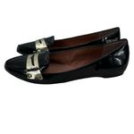 DV BY DOLCE VITA WOMEN'S SIZE‎ 7 BLACK PATENT WITH GOLD LOAFERS Photo 2