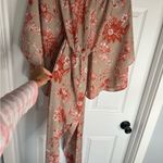 L'ATISTE  Beige Floral Pants Photo 2