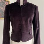 Kenar Burgundy Velvet Military Style Photo 0