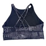 Lululemon Logo Energy Sports Bra High Neck Long Line Black sz 8 Photo 2
