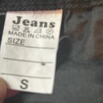 Black Distressed Ripped Jeans Women's Size S Wide Leg Baggy Denim Pants Photo 6