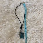 Hard Rock Cafe  Necklace w/ Leather Cord & 3 Hard Rock Charms/Pendants EUC Photo 3