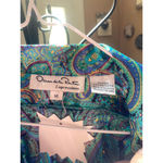 Oscar De la Renta top size 14 Blue Photo 1