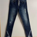 Vervet Flying Monkey Distressed Skinny Jeans Size 24 Photo 0