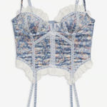 For Love & Lemons Emiliana Bustier Top XXS Croquette Sexy Feminine Photo 0