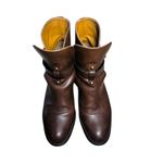 Chloé Chloe brown leather ankle buckle boots Photo 3