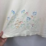 Disney Vintage Store cream embroidered Winnie the Pooh ribbed lace casual top Photo 3