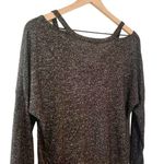 Charming Charlie Women's  gray cut out shoulder sweater Photo 4