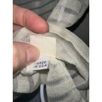 Natori Top Large Ivory Striped Sheer Short Sleeve Knit Tee USA Made Size L Photo 7