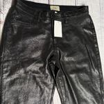 DL1961  Women's Classic Black Straight Leg Jeans Size 26 100% sheep leather Photo 3