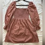 Reformation  Dusty Pink Smocked Dress 0 Photo 3