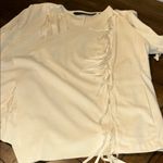 Colleen Lopez Cream Open Fringe Cardigan Size Small EUC Photo 3