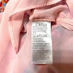 Floral Printed Top Women’s Medium Belle by Kim Gravel (QVC) Smocked Sleeve Pink Photo 6