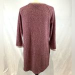 She & Sky cozy burgundy crewneck loose fit sweatshirt dress w pockets size small Photo 4
