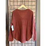 RD Style NWT  Stitch Fix Josslyn Burnt Orange XL V-Neck Pullover Cozycore Photo 3