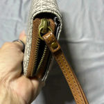 Fossil Zip Around Wallet Y2K 90's Travel Casual Functional Neutral Brown Tan Photo 4