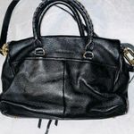 Aimee Kestenberg Leather Gold/Black Satchel Handbag Photo 3