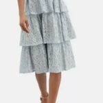 Lulus Light Blue And Nude Dress Photo 0