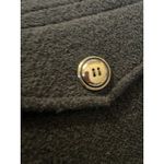 Yves Saint Laurent Black Military Style Sleeveless Dress Gold Buttons Size S Photo 3