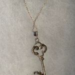 Sterling Silver 925 Heart Key Necklace Photo 3