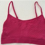 Colsie Women's Scoop Neck Crochet Bralette S Pink Photo 5