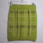 Arizona Jeans Arizona Green Plaid Mini Fuzzy Skirt Party Size Small Photo 2