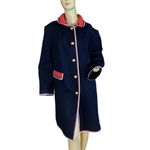 Talbots BLUE, RED & WHITE COTTON TRENCH JACKET (22W) Photo 1