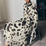 ZARA  dress voluminous maxi animal print kimono scarf layered casual boho  Photo 12