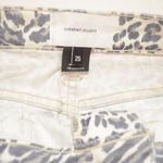 Current/Elliott The 5-Pocket Denim Leopard Print Denim Mini Skirt Photo 5